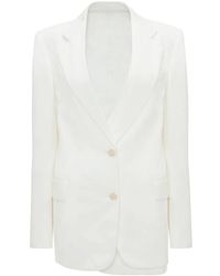 Victoria Beckham - Asymmetric Double-Layered Blazer - Lyst