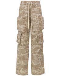 Amiri - Camo Drawstring Cargo Pants - Lyst