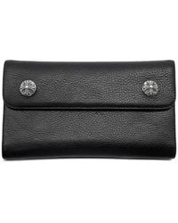 Chrome Hearts - Cross Ball Grained-Leather Wallet - Lyst