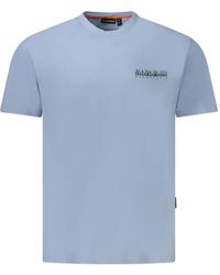 Napapijri - Logo-Print Cotton T-Shirt - Lyst