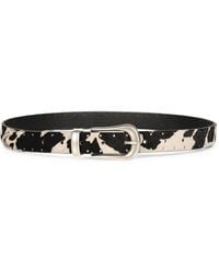 Second/Layer - Doc Gürtel Aus Leder Mit Ponyhaar - Lyst