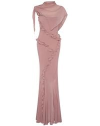Paris Georgia Basics - Ruffled Maxi Dress - Lyst