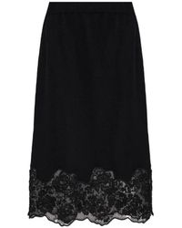 Fabiana Filippi - Lace-Trim Midi Skirt - Lyst