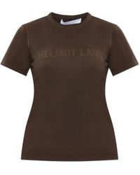 Helmut Lang - Logo-Print T-Shirt - Lyst