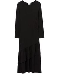 Claudie Pierlot - Asymmetrisches Jerseykleid Mit Rüschen - Lyst