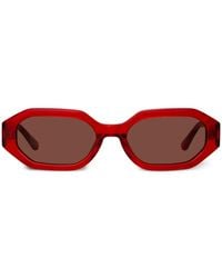 Linda Farrow - Irene Oval-Lenses Sunglasses - Lyst