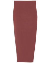 Rick Owens - Pencil Midi Skirt - Lyst