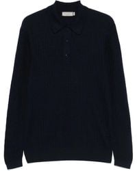 Canali - Gebreid Poloshirt - Lyst