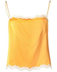 Doen - Loure Lace-Trim Top - Lyst