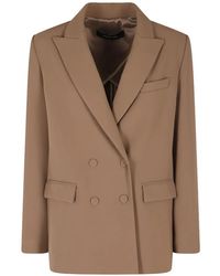 FEDERICA TOSI - Double-Breasted Blazer - Lyst