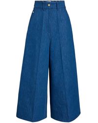 Patou - Jeans Van Biologisch Denim Met Wijde Pijpen - Lyst