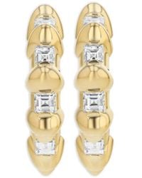 Lizzie Mandler - Pendientes Bubble en oro amarillo de 18 ct con diamante - Lyst