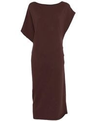 Alpha Studio - Boat-Neck Midi Dress - Lyst