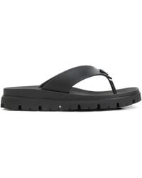 Prada - Rubber Thong Sandals - Lyst