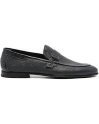 JOHN HARRISON - Perforated Leather Loafers - Lyst