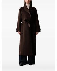 Kaos - Belted Notch-Lapel Coat - Lyst