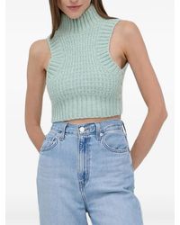 For Love & Lemons - High-Neck Open-Back Knit Top - Lyst