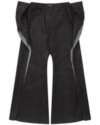 Junya Watanabe - Jean Déstructuré À Fleurs En Dentelle - Lyst