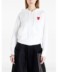 COMME DES GARÇONS PLAY - Double Heart Hoodie - Lyst