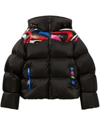 PUCCI - Marmo-print Hooded Quilted Jacket - Women's - Nylon - Lyst