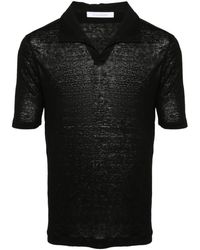 Cruciani - Linen Polo Shirt - Lyst