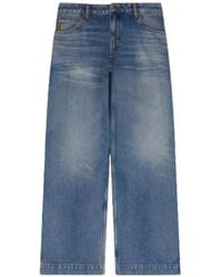 Emporio Armani - J90 Loose-Fit Faded Straight-Leg Jeans - Lyst
