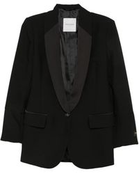 ERMANNO FIRENZE - Satin-Lapel Single-Breasted Jacket - Lyst
