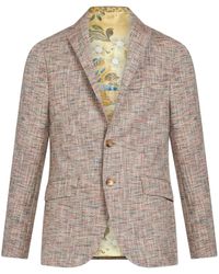 Etro - Einreihiges Sakko Mit Fallendem Revers - Lyst