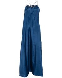 Zimmermann - Embellished Halter Neck Maxi Dress - Lyst