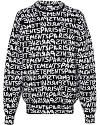 Vetements - Jersey Con Logo En Intarsia - Lyst