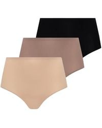 Chantelle - Seamless High-Waisted Briefs (Set Of Three) - Lyst