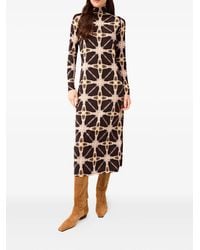 Marie Oliver - Vestido midi Paxton con manga larga - Lyst