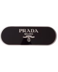 Prada - Logo-plaque Hair Clip - Lyst