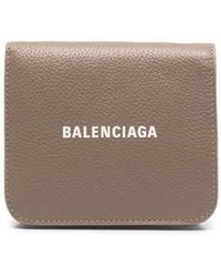 Balenciaga - Logo-Print Detail Coin Wallet - Lyst