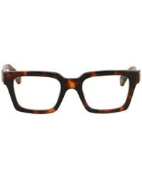Off-White c/o Virgil Abloh - Tortoiseshell Logo-Plaque Glasses - Lyst