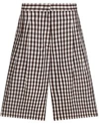 Liu Jo - Gingham Bermuda Shorts - Lyst