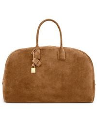 Saint Laurent - Large Suede Bowling Duffle Bag - Lyst