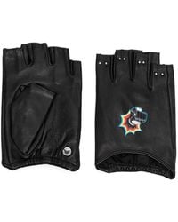 Karl Lagerfeld - K/heroes Leather Fingerless Gloves - Lyst