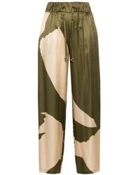 Aeron - Aurora Satin Tapered Trousers - Lyst