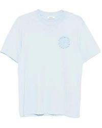 Sandro - Cotton Crochet Flower T-Shirt - Lyst