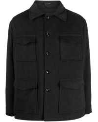 Tagliatore - Spread-collar Button-up Jacket - Lyst