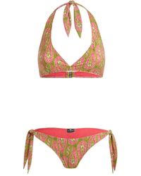 Etro - Bikini With Paisley Foliage Motif - Lyst