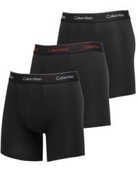 Calvin Klein - Pack de tres bóxeres Icon con logo en la cinturilla - Lyst