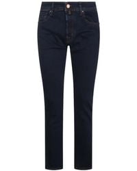 Jacob Cohen - Logo-Patch Slim-Fit Jeans - Lyst
