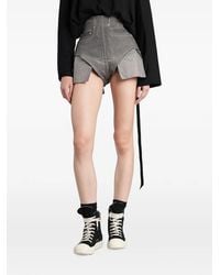 Rick Owens - Vaqueros Tower Dirt Cortos Con Efecto Lavado - Lyst