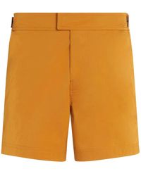 ZEGNA - 232 Road Brand Mark Swim Shorts - Lyst