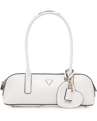 Guess - Isobel Heart-Charm Logo-Plaque Tote Bag - Lyst