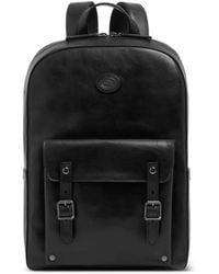 The Bridge - Buckle-Detail Leather Backpack - Lyst