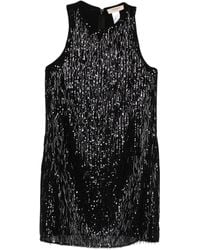 Twinset - Sequinned Fringed Mini Dress - Lyst