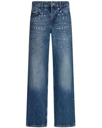 Liu Jo - Vaqueros Rectos Con Flecos - Lyst